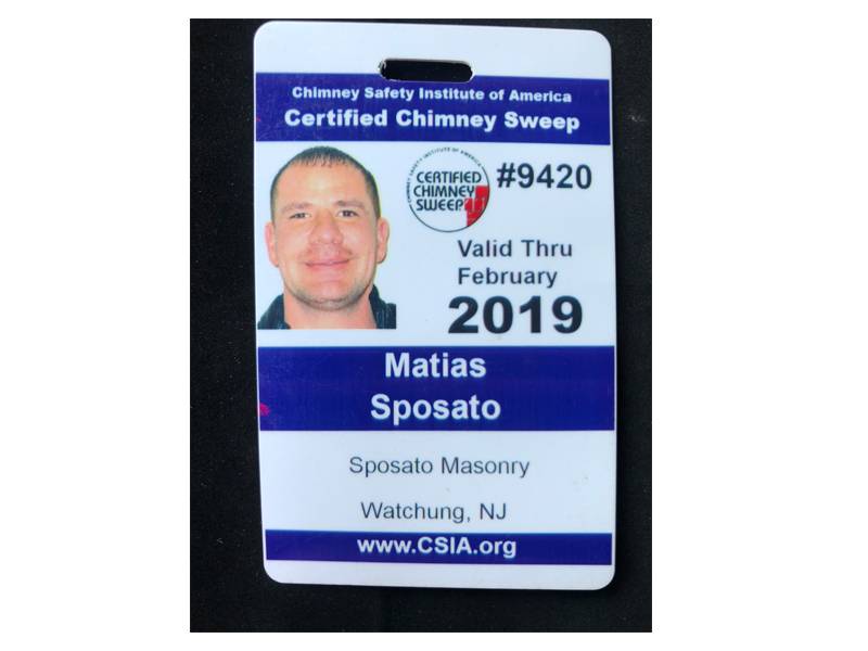 Certified Chimney Sweep 2019